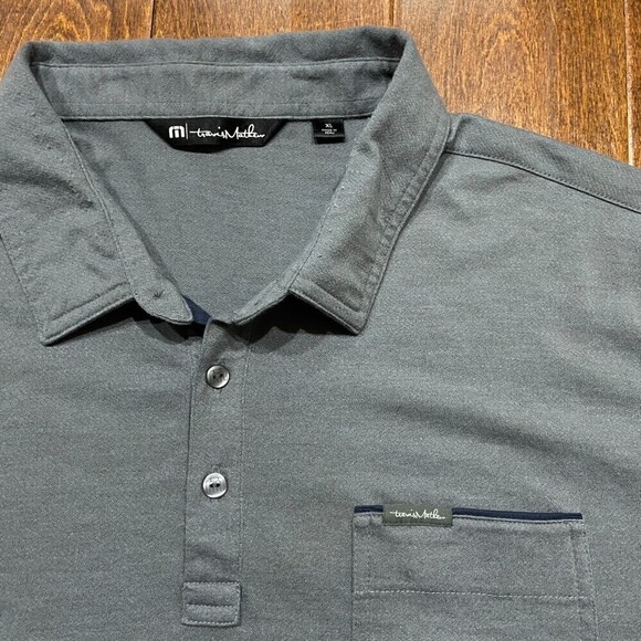 Travis Mathew Golf Club Performance Cotton Polo Grey Men's Size Extra Large - Picture 2 of 7